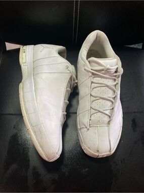 Jordan Team Elite 2 Low Men’s Leather Sneakers in White Size 8.5